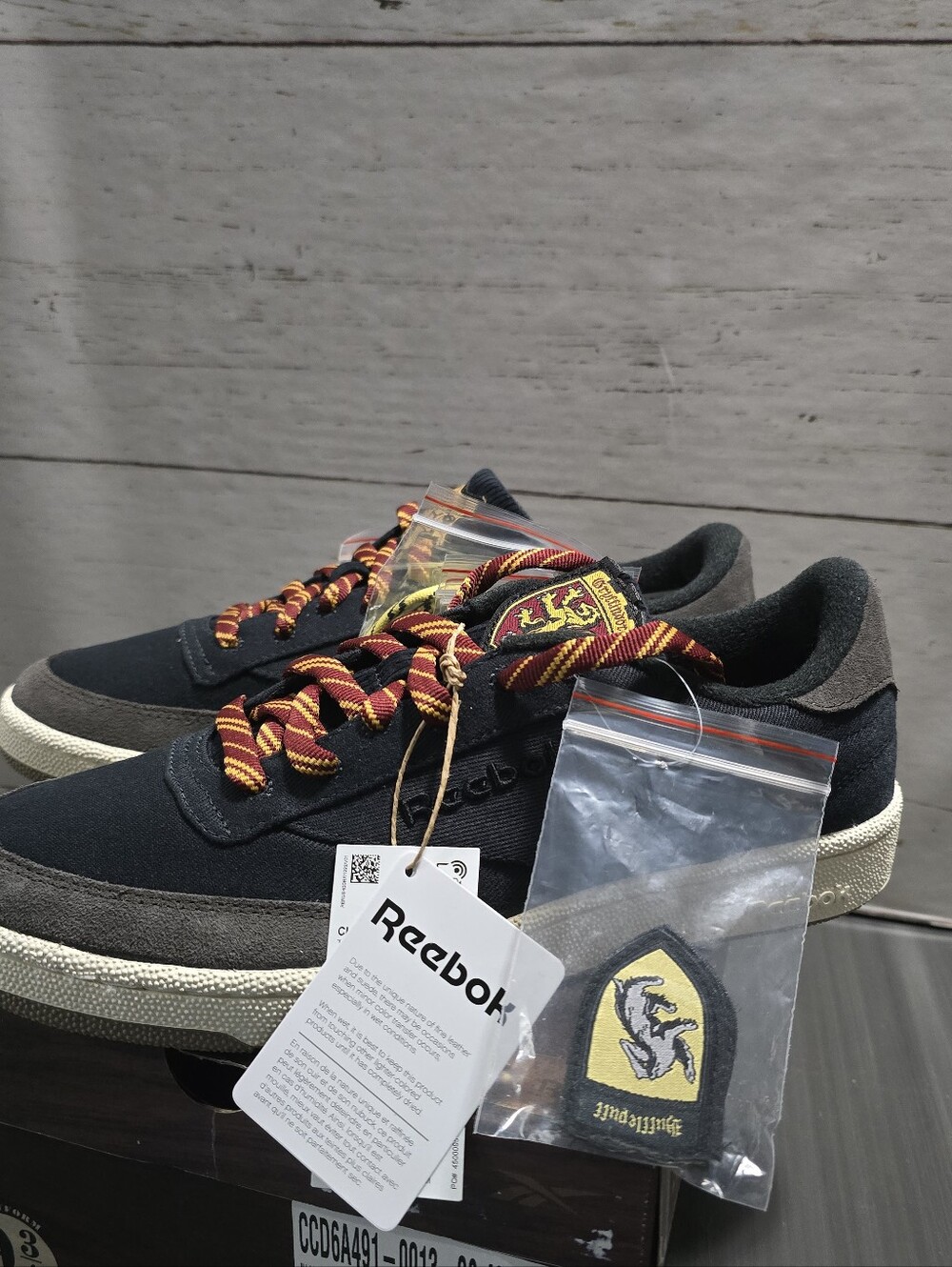 Reebok Club C 85 Harry Potter Hogwarts Gryffindor Hufflepuff Ravenclaw Mens 9.5